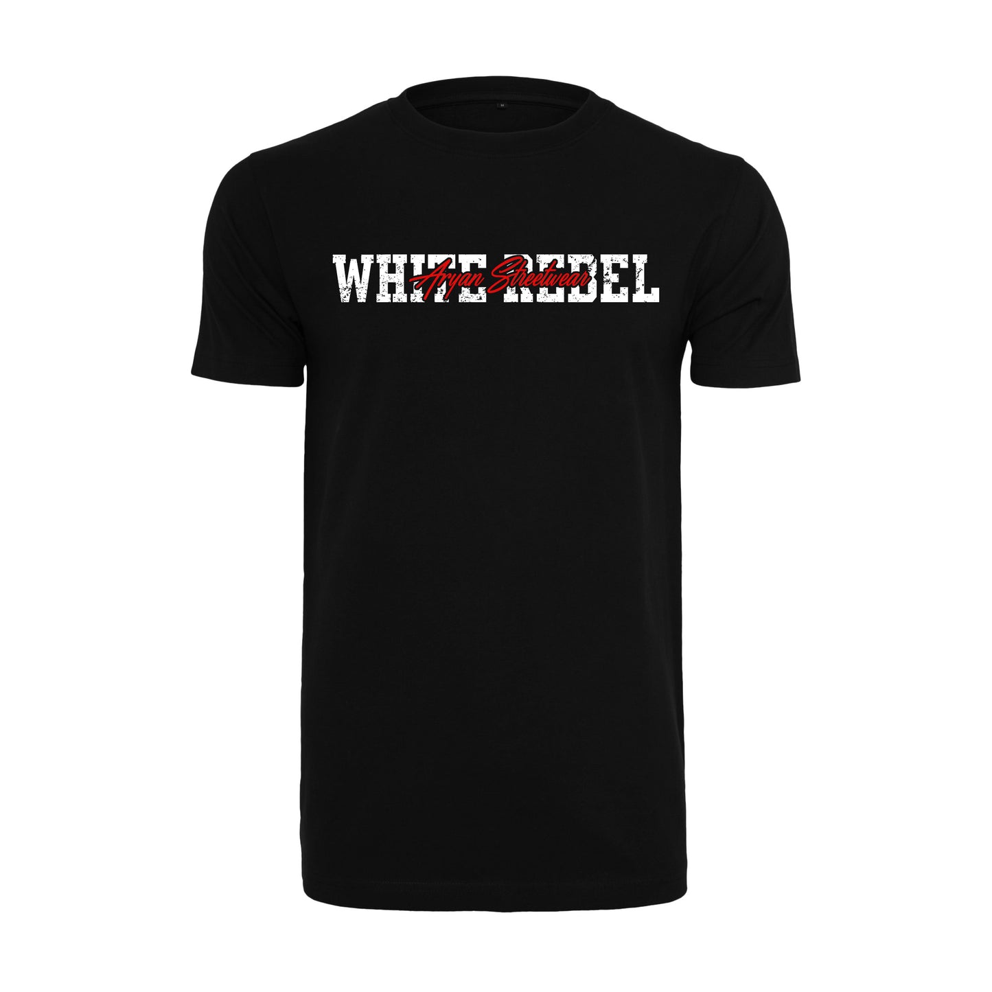 Herren - T-Shirt - White Rebel / Red Line Series (Schwarz)